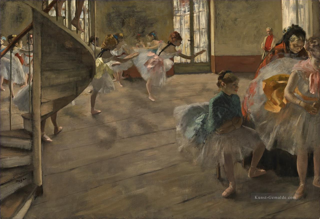 Ballett Tänzer grau Edgar Degas Ölgemälde